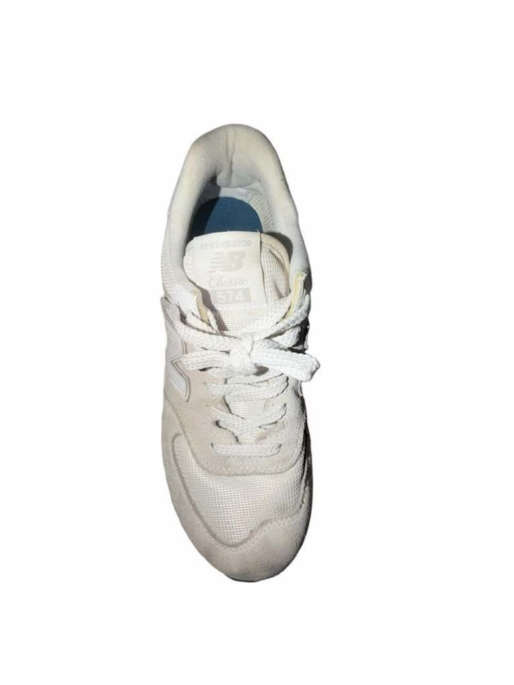 New Balance 574 Off White Sea Salt WL574EVW Women's Size 8.5